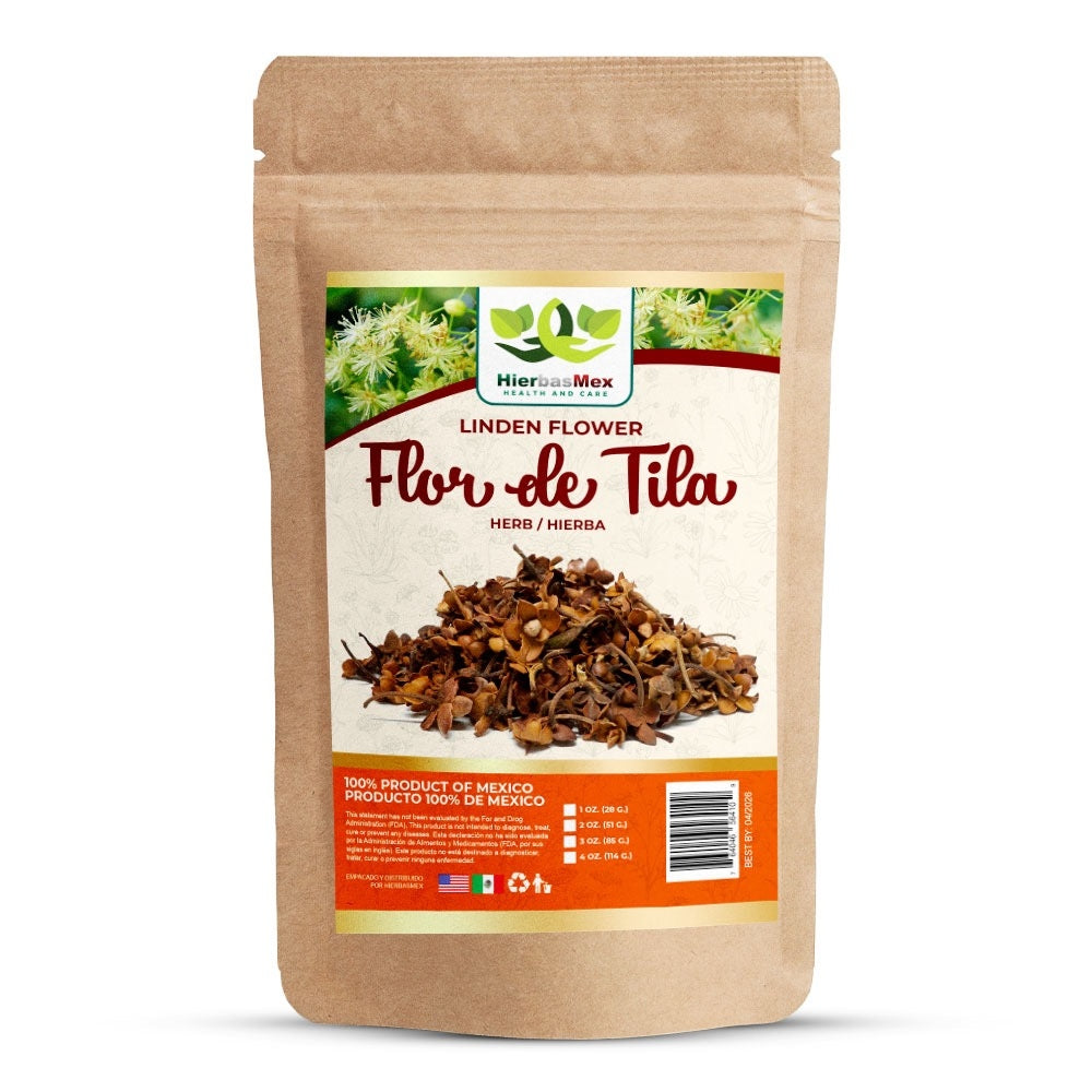 Flor de Tila Linden Flower Hierba Herb 4 Oz. Wild Crafted