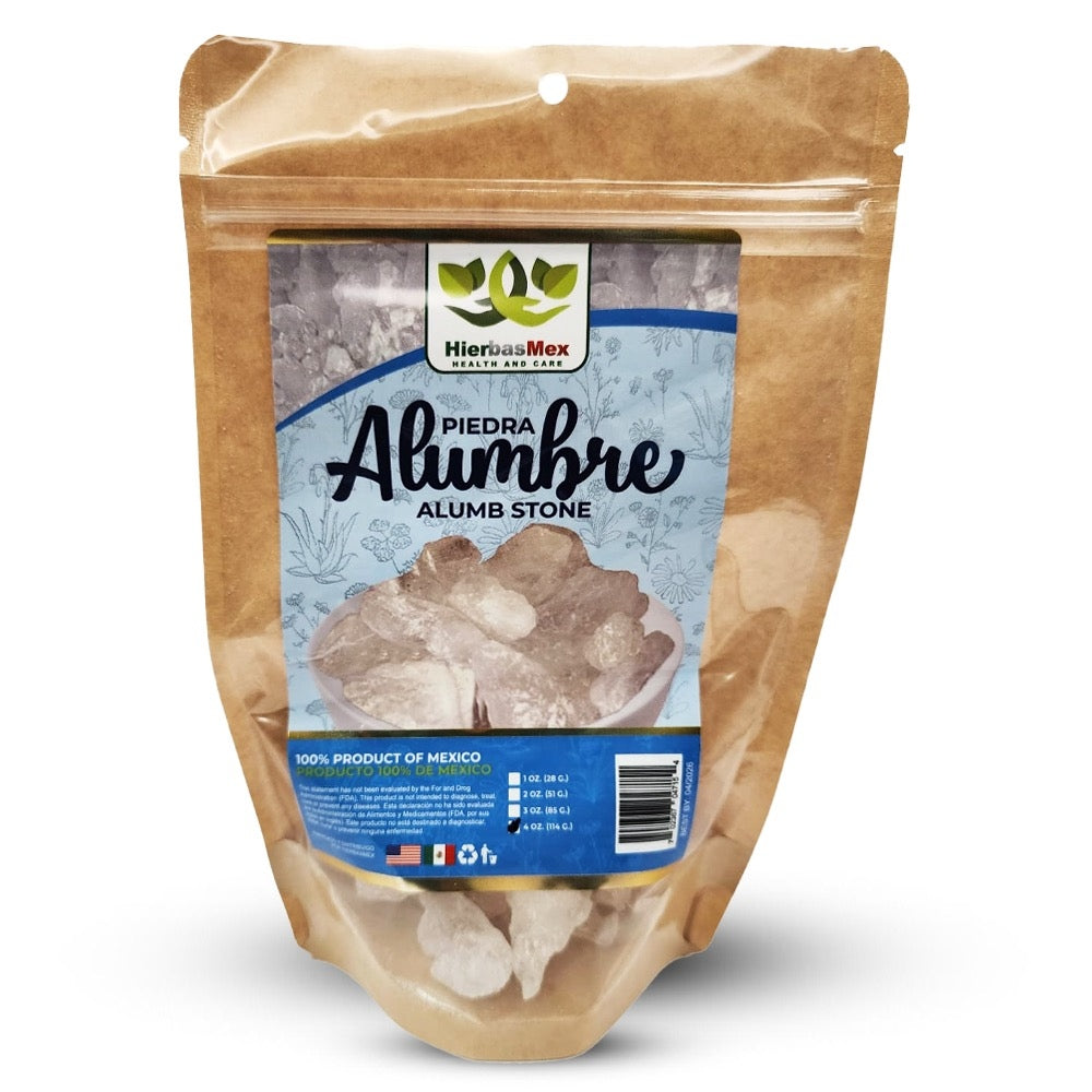 Piedra Alumbre Alumb Stone Hierba Herb 4 Oz. Wild Crafted