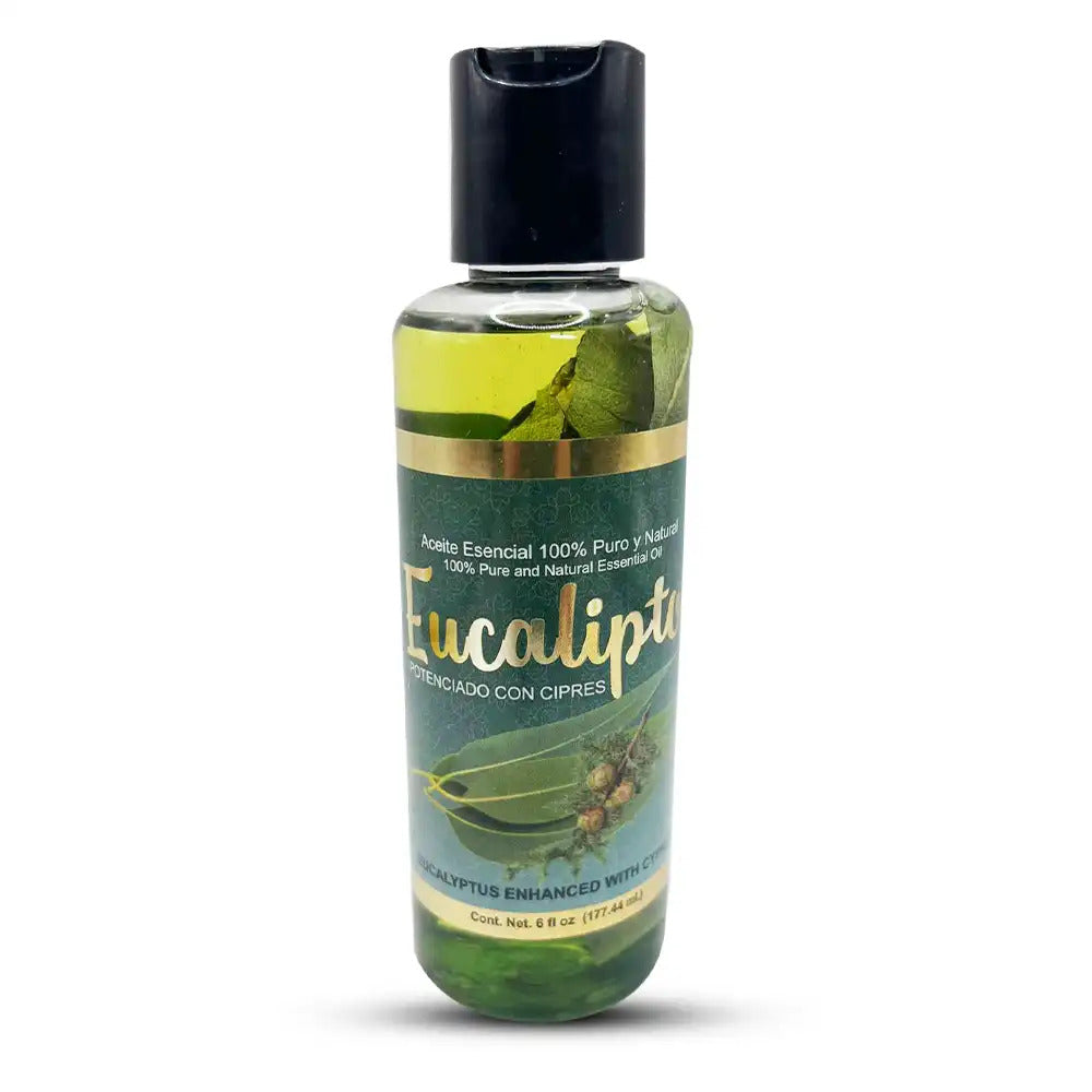 Aceite de Eucalipto y Ciprés Virgen 6 fl oz. Eucalyptus Oil Virgin