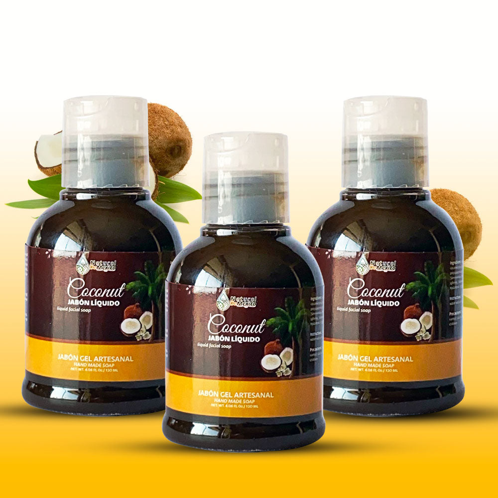 Jabón Líquido de Coco Pack de 3