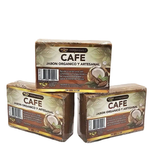 3 Pack Jabon de Barra Cafe Coffee