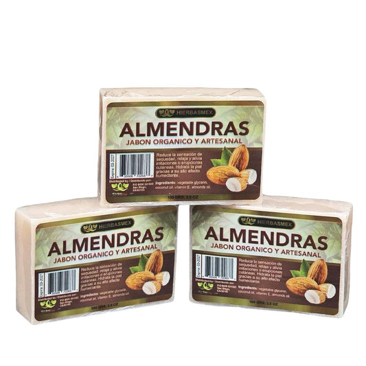 3 Pack Jabon de Barra Bar Soap Almendras Almond