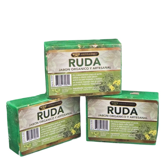 3 Pack Jabon de Barra Ruda