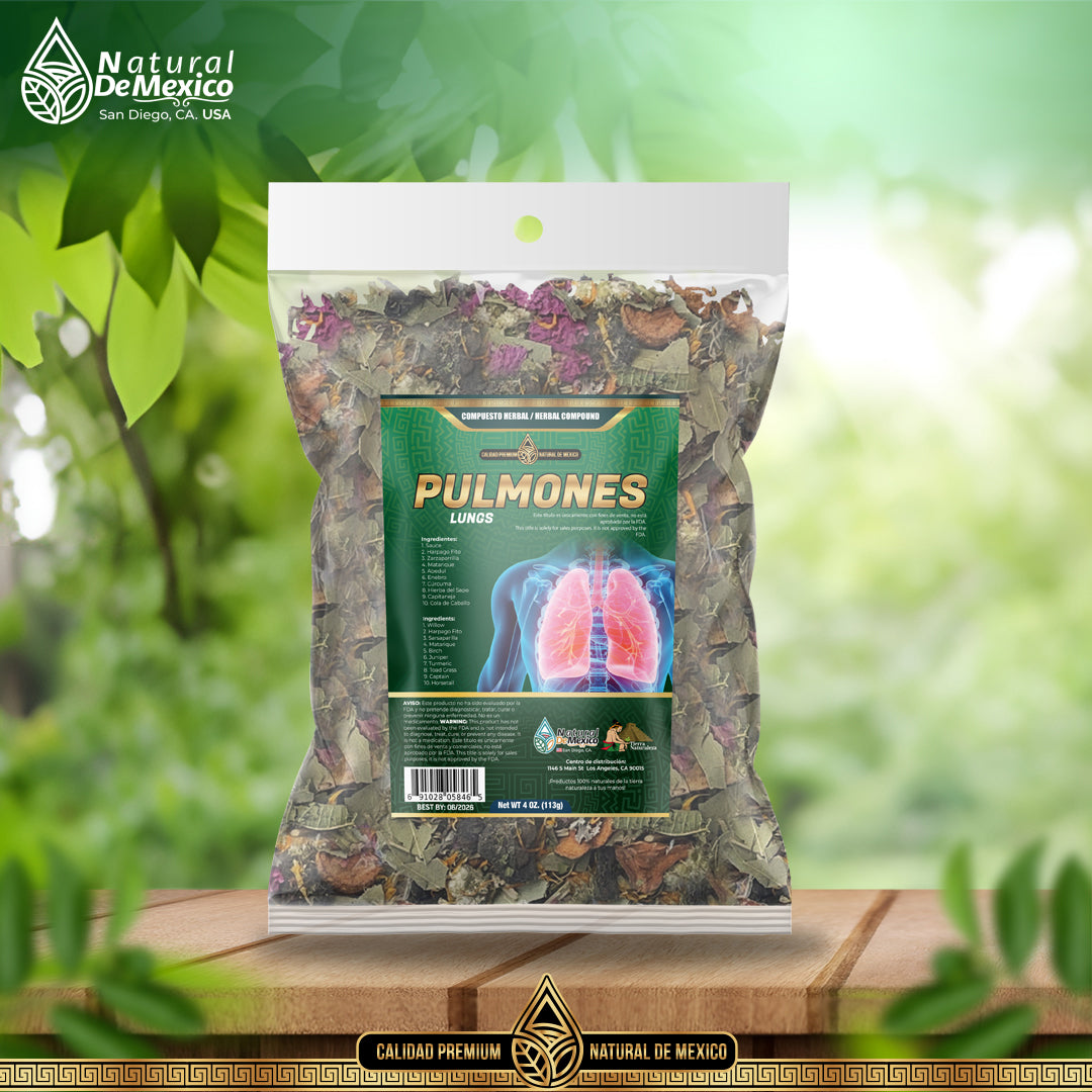 Compuesto Herbal Pulmones 4 onzas Tea Te 4 Oz. Lungs Tea