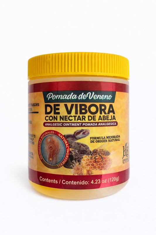 Pomada Veneno de Vibora con Nectar de Abeja 125gr.