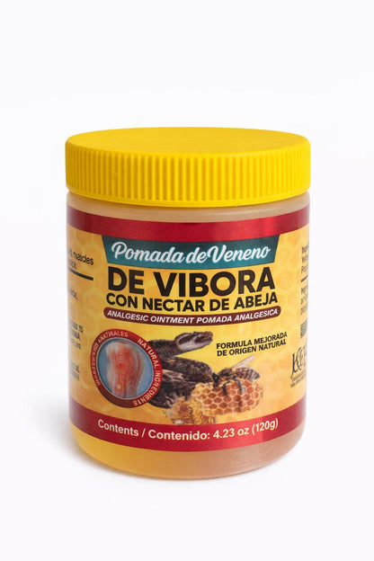 Pomada Veneno de Vibora con Nectar de Abeja 125gr.