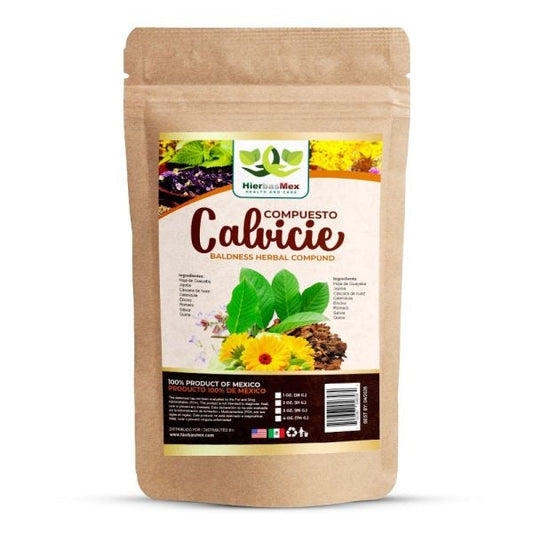 Compuesto Herbal Calvicie Herbal Compound 100% Natural Wild Crafted 4 oz.