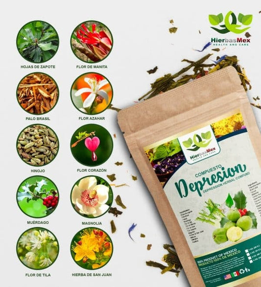 Compuesto Herbal Depresion Herbal Compound 100% Natural Wild Crafted