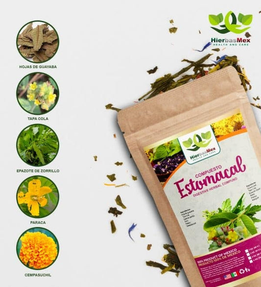 Compuesto Herbal Estomacal Herbal Compound 100% Natural Wild Crafted