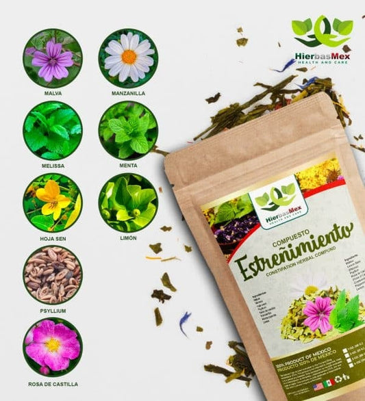 Compuesto Herbal Estreñimiento Estrenimiento Herbal Compound 100% Natural Wild Crafted