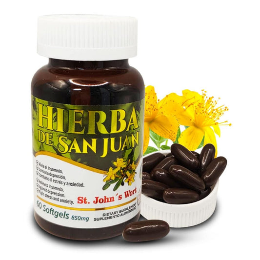 Suplemento Hierba de San Juan St. Johns Herb Supplement 100% Natural