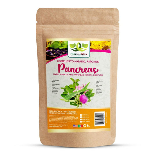 Compuesto Herbal Higado Riñon Rinon y Pancreas Herbal Compound 100% Natural Wild Crafted