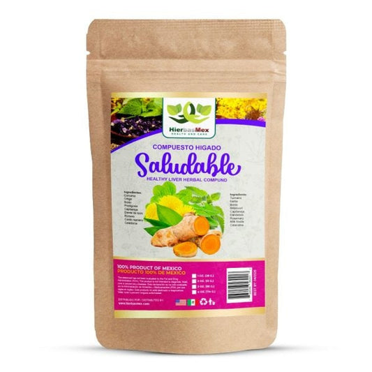 Compuesto Herbal Higado Saludable Herbal Compound 100% Natural Wild Crafted