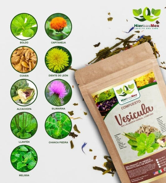 Compuesto Herbal Vesicula Herbal Compound 100% Natural Wild Crafted
