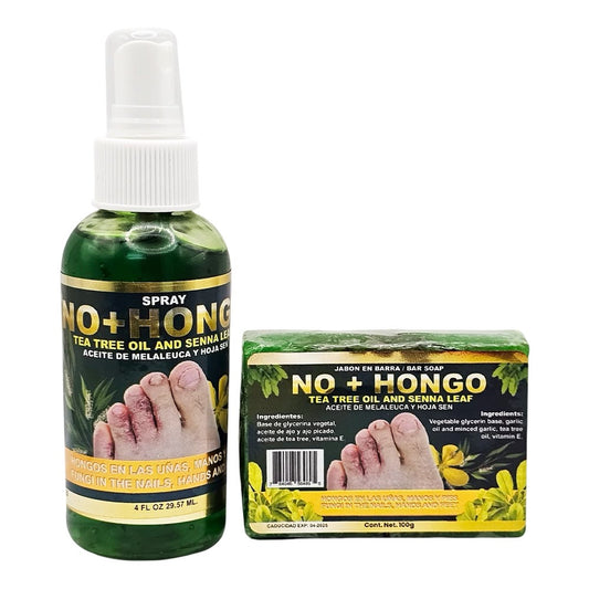 Spray Hongos 4 fl oz. y Jabon de Barra Hongos 100% Natural
