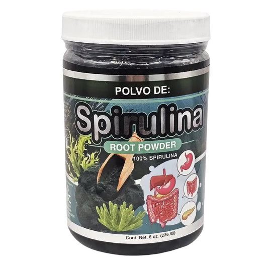 Polvo de Spirulina Root Powder 8 oz. 100% Natural