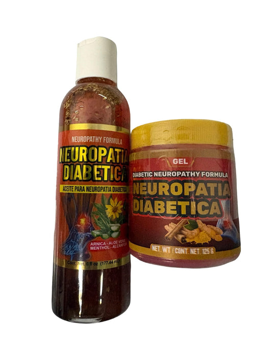 Pomada Gel Neuropatia Diabetica 125gr. y Aceite Neuropatia 6 fl oz.