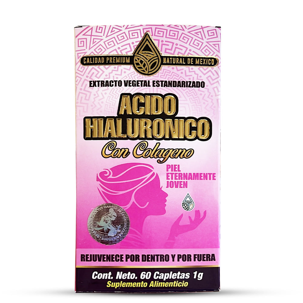 Suplemento Acido Hialuronico Colageno Hialuronic Acid Colagen Suplement 60 Caplets