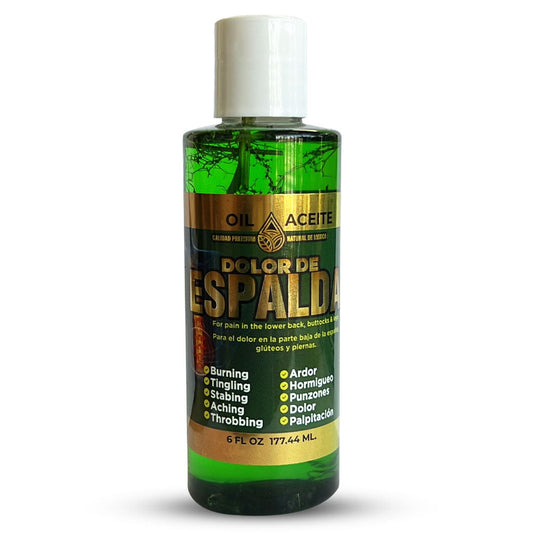 Aceite Dolor de Espalda Back Pain Oil 6 Oz.