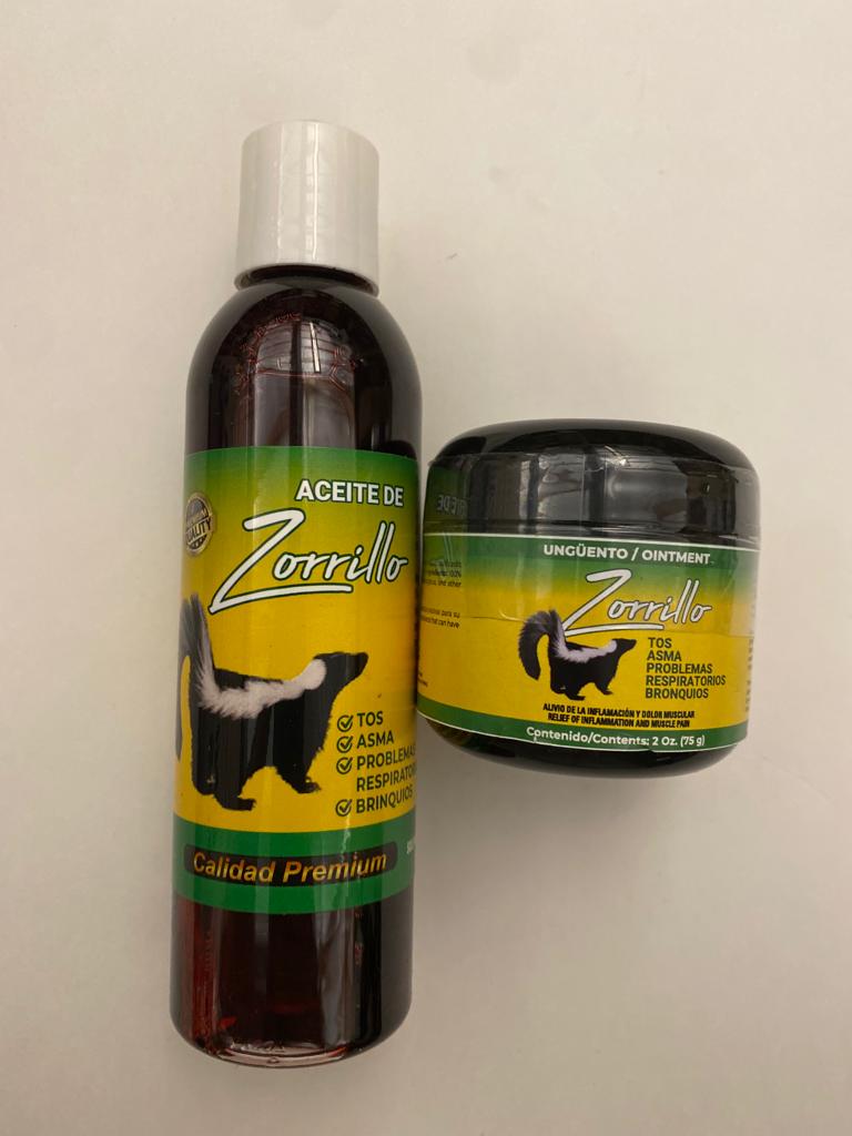 Aceite y Unguento de Zorrillo COMBO