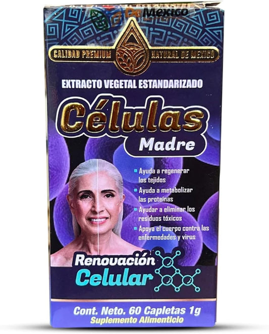 Suplemento Celulas Madre Extracto Vegetal Estandarizado 60 Caplets