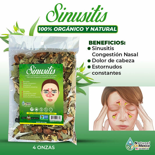Sinusitis Herbal/Tea 4 oz-113g Sinus Congestion & Pain Relief, Headache