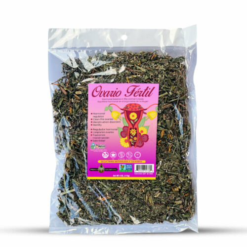 Ovario Fertil Herbal/Tea 4 Oz-113gr. Dolor de Cintura, Hemorragia, Esterilidad